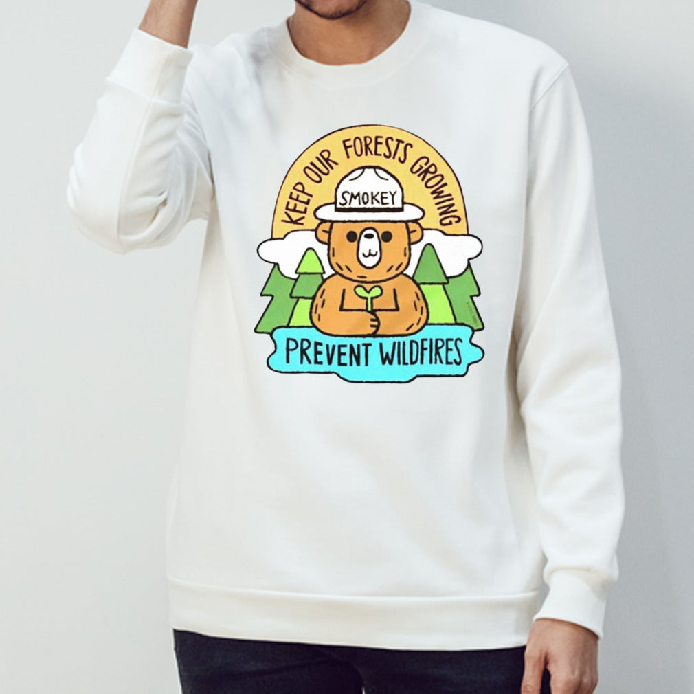 Smokey bear keep our forests growing prevent wildfires shirt