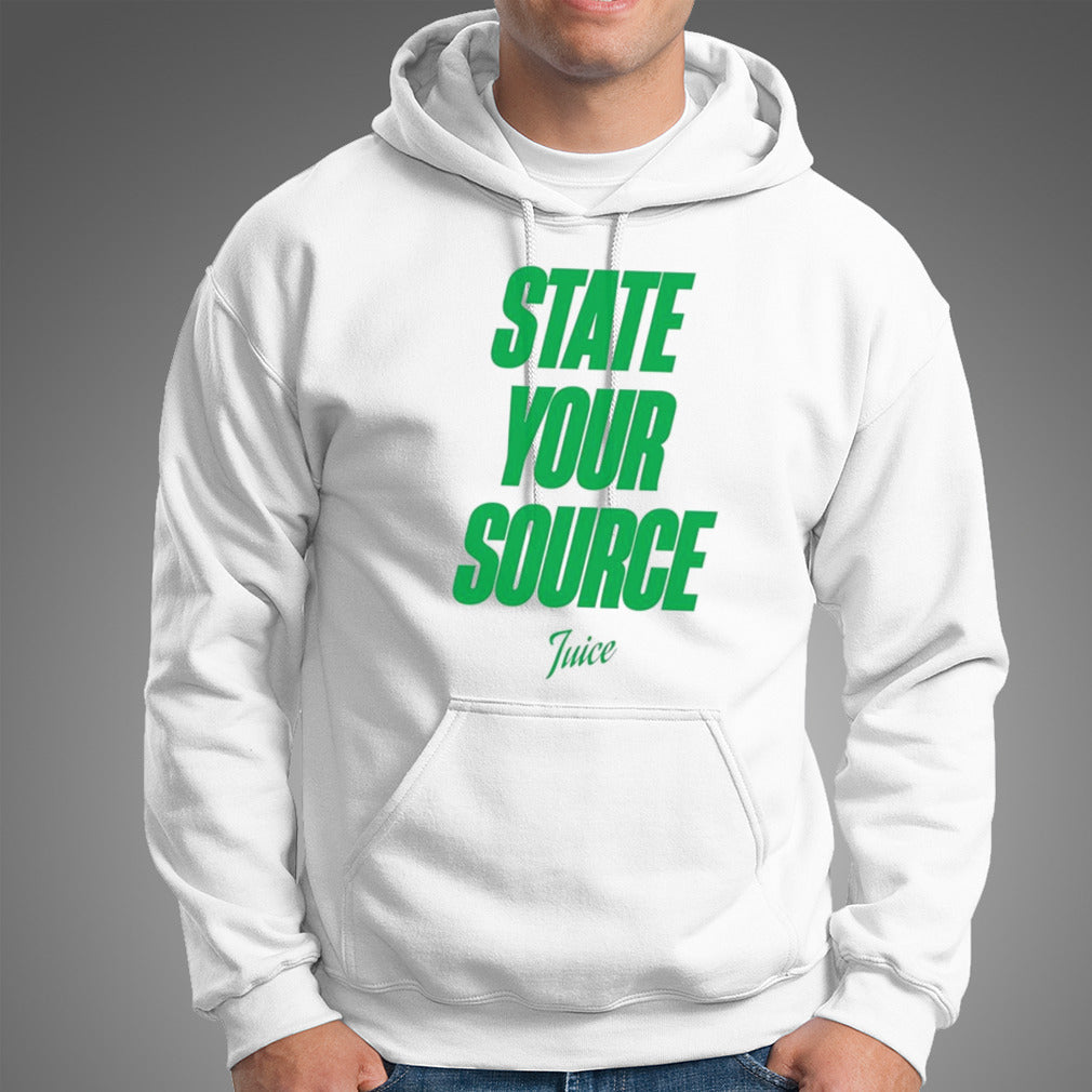 State your source shirt