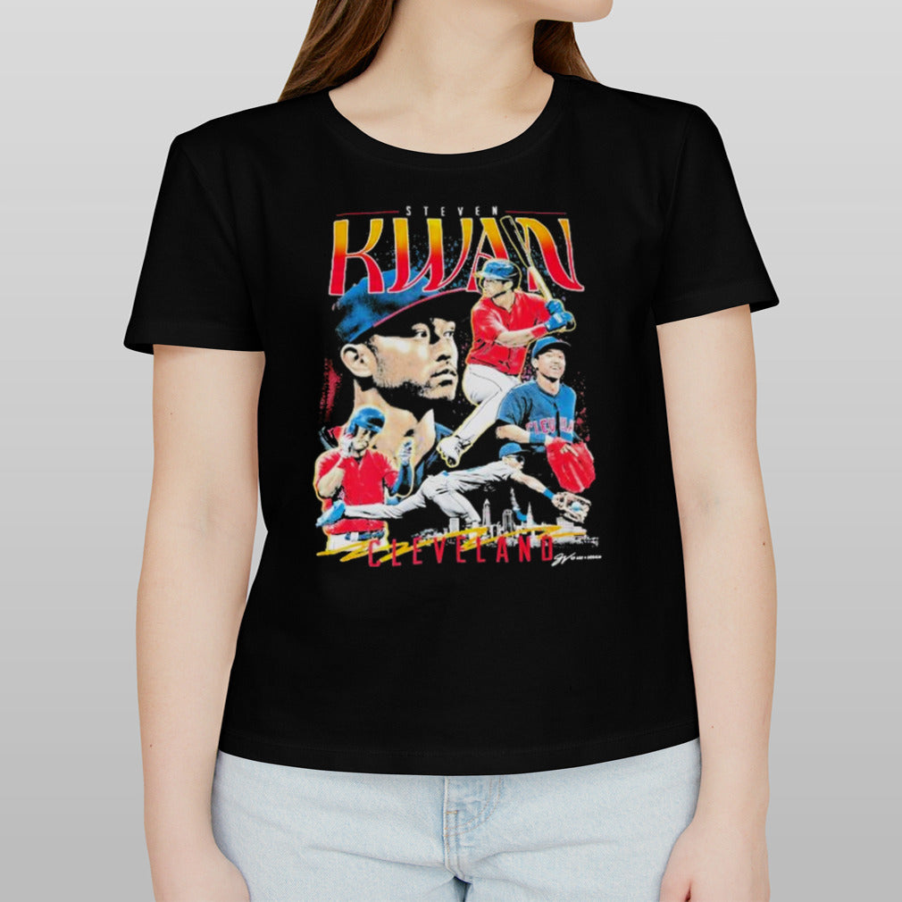 Steven Kwan Cleveland Baseball City Champion Signature t shirt