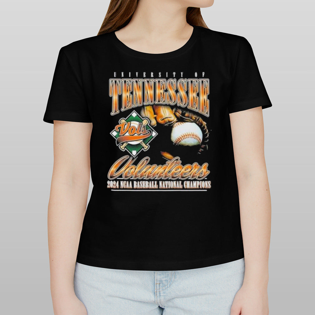 Tennessee Volunteers 2024 NCAA Baseball National Champions Graphic Tee Shirt