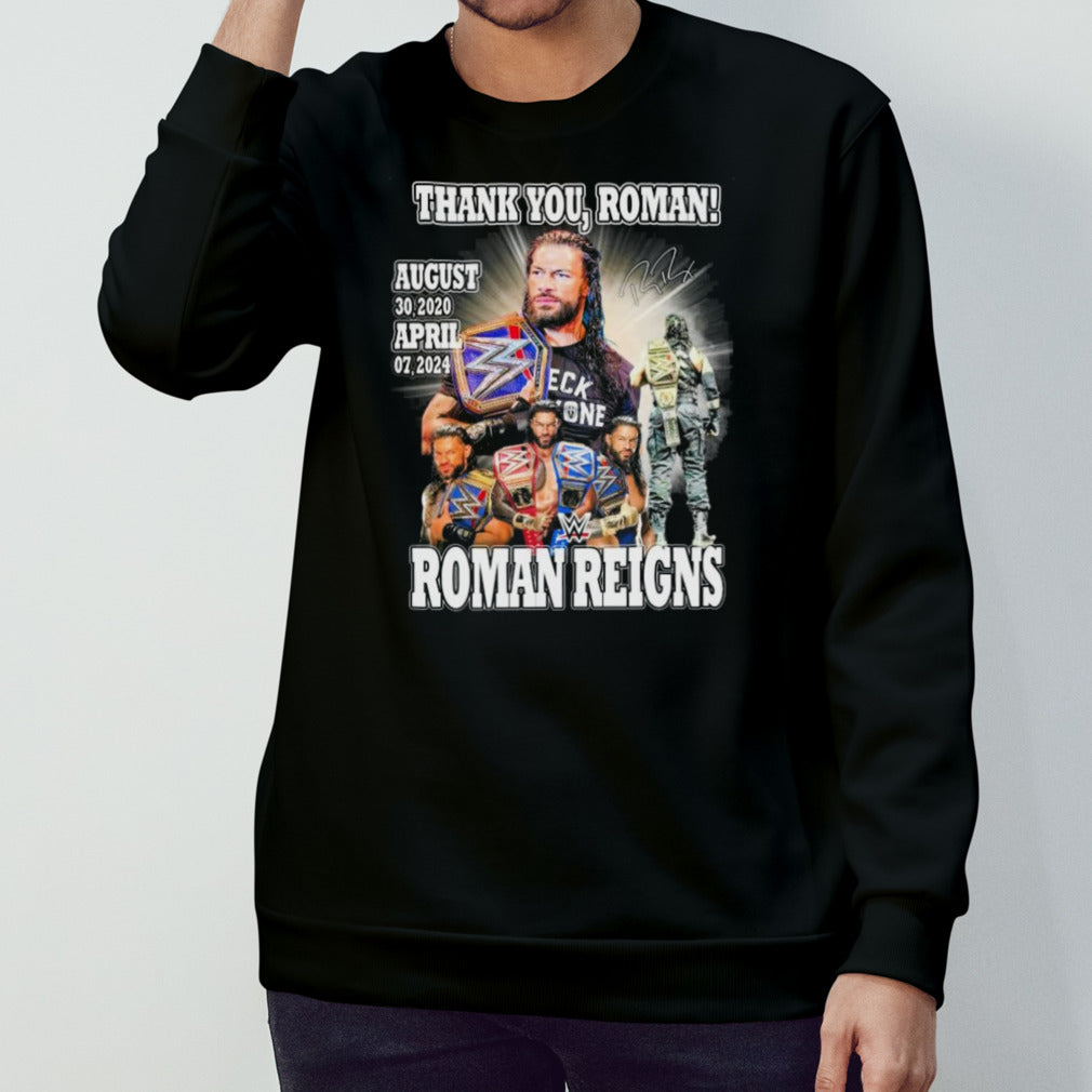 Thank Yous, Roman Roman Reigns August 30s, 2020 s– April 07s, 2024 Signature Shirts