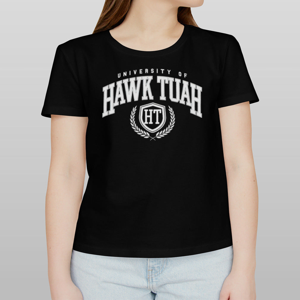 University Of Hawk Tuah logo shirt