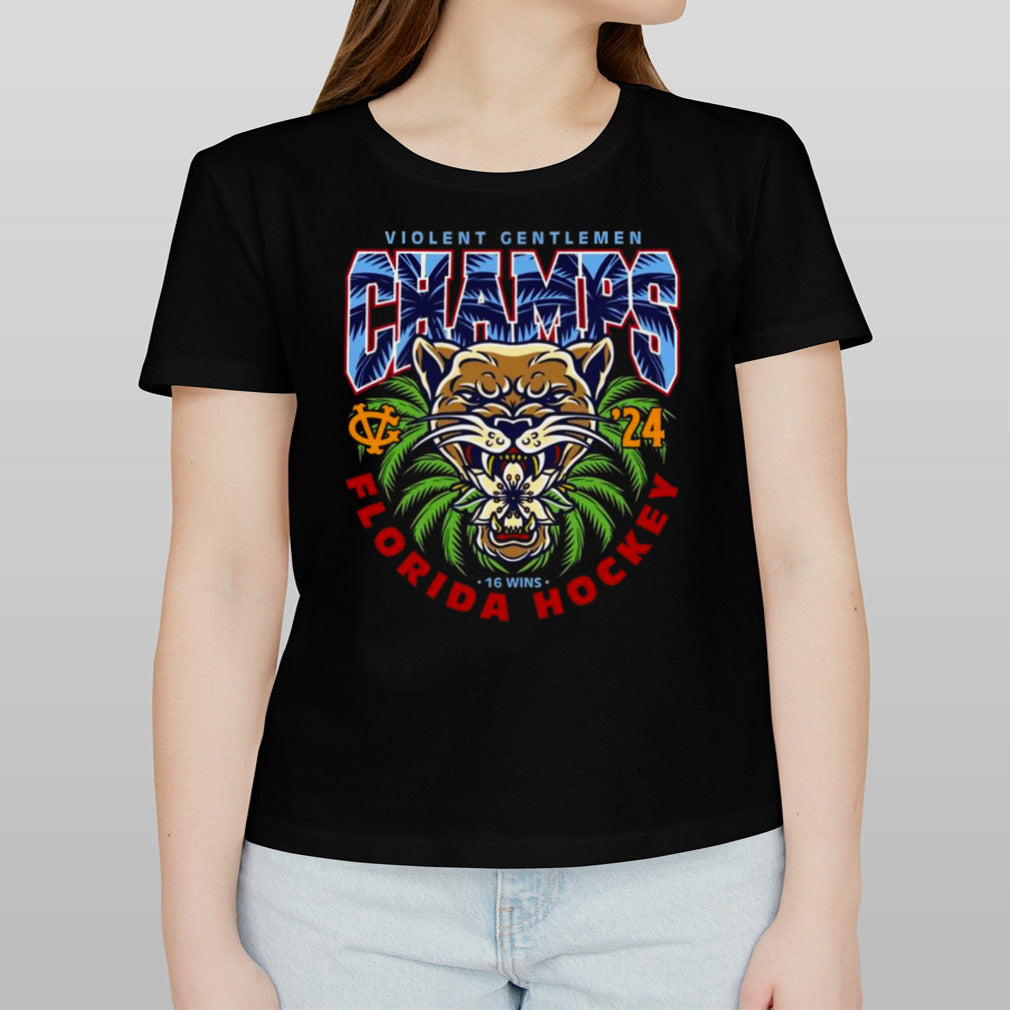 Violent Gentlemen Champs Florida Hockey 16 Wins 2024 Shirt