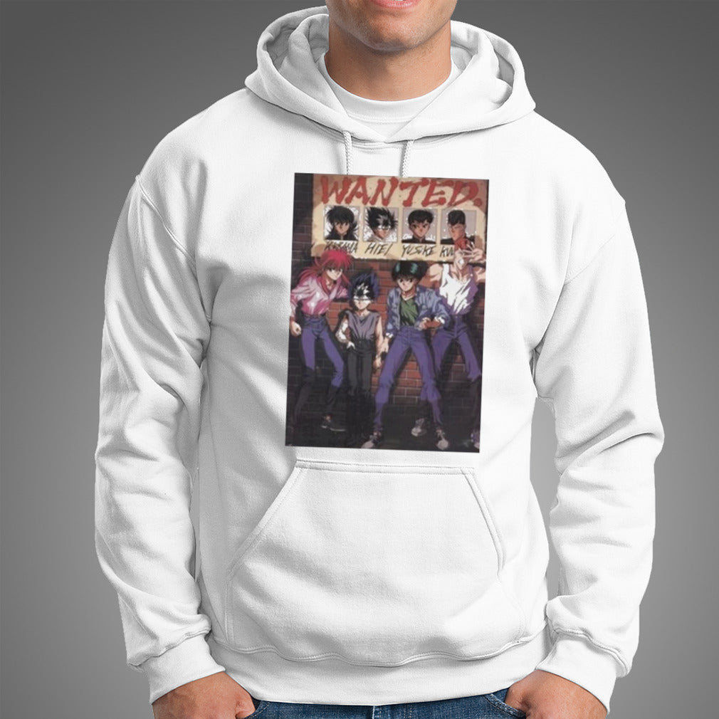 Wanted Kurama Hiei Yusuke Kuwabara Shirt