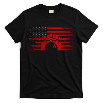 American Flag Bowling Apparel Bowling T-Shirt