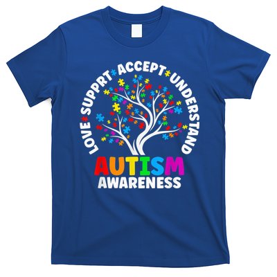 Autism Shirt Love Accept Support Autistic Autism Awareness T-Shirt