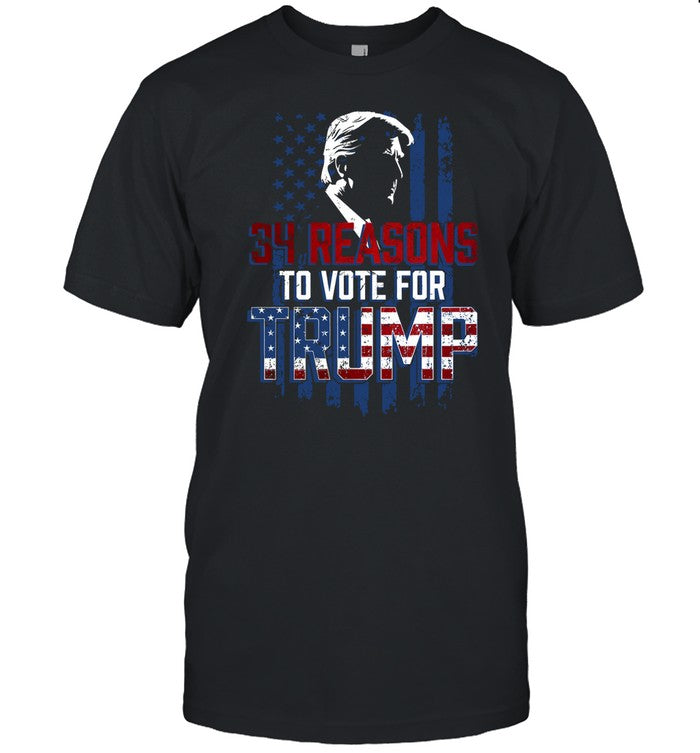 34 Reasons To Vote For Trump Shirt