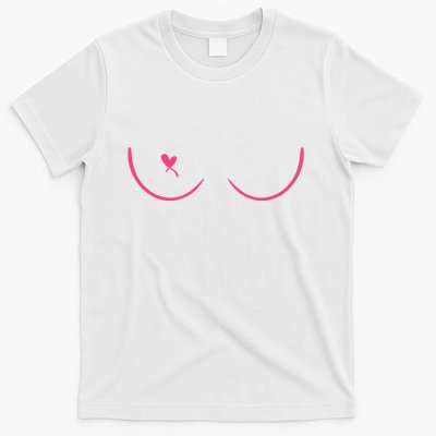Breast Cancer Awareness Breast Heart T-Shirt