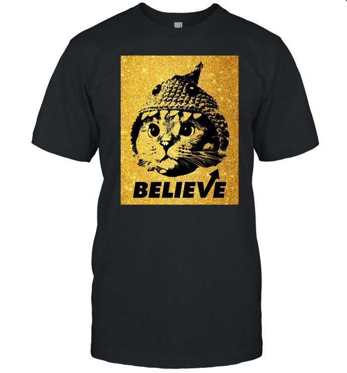 Shark Cat Solana Believe Gold Shirt