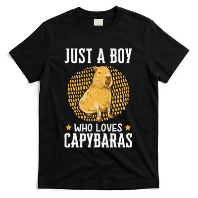 Boy who loves Capybaras South American Capybara T-Shirt