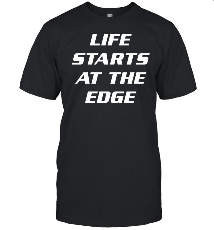 Matthew Sturniolo Wearing Life Starts At The Edge Tee