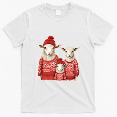 Christmas Goat Family Matching Outfit T-Shirt