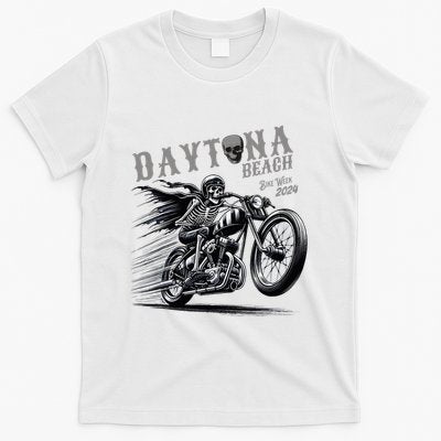 Daytona Beach Skeleton Rider Motorcycle Bike Week T-Shirt