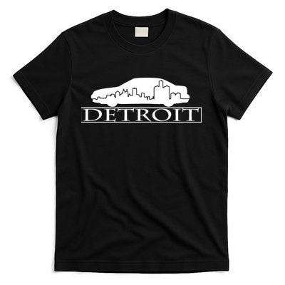 Detroit Motor City Skyline Car T-Shirt