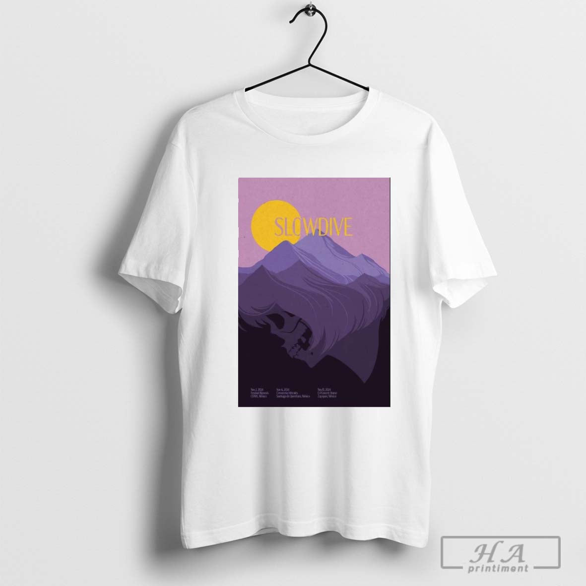 Slowdive Nov 2, 6 & 8 2024 Mexico Show T-shirt