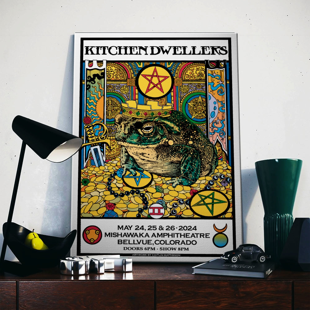 Kitchen Dwellers May 24, 25, 26 2024 Mishawaka Amphitheatre Bellvue, CO Canvas