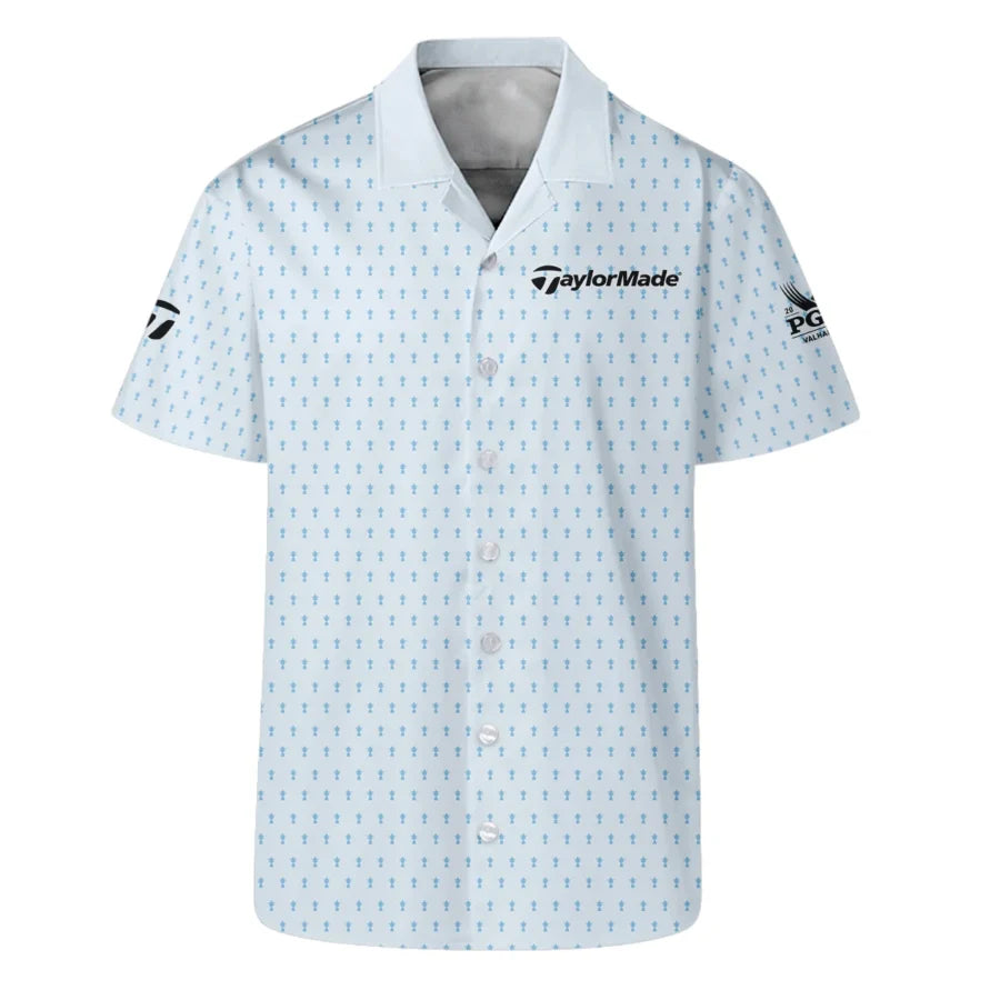 2024 PGA Championship Taylor Made Golf Hawaiian Shirt Light Blue Pastel Golf Cup Pattern All Over Pr