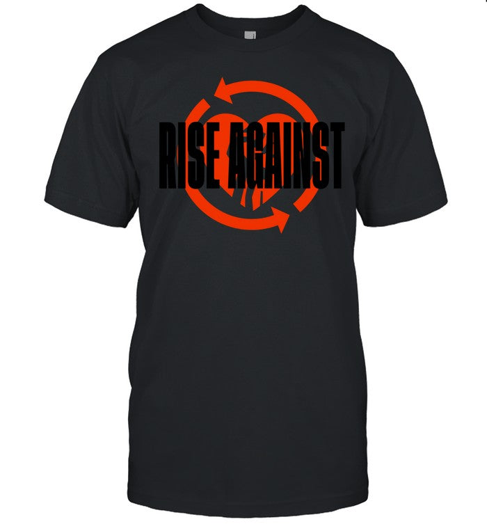 2025 Rise Against Red Heart Fist New Tee