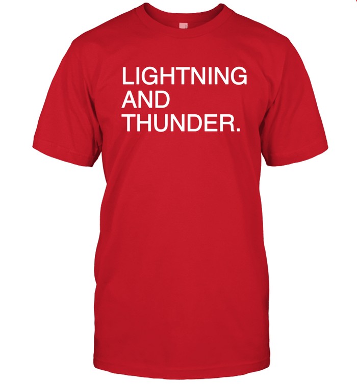Lightning And Thunder Red Shirt