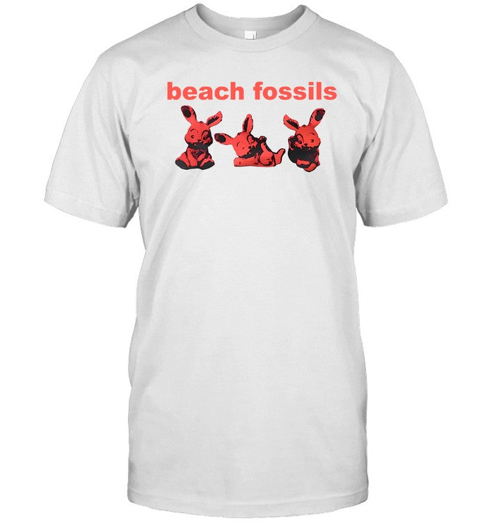 Limited Beach Fossils Bunny Motif T-Shirt