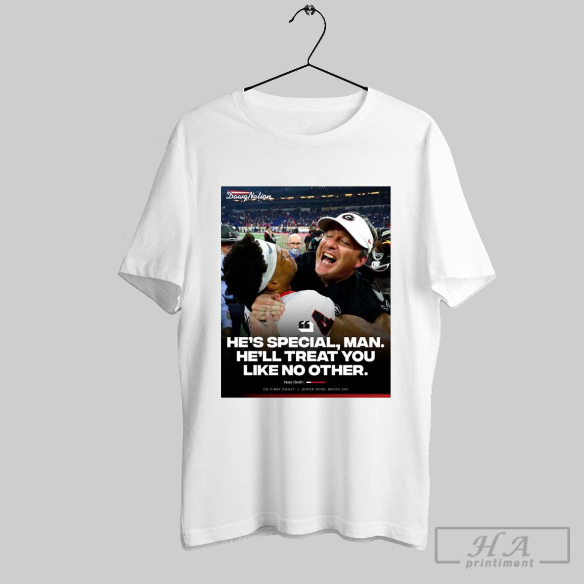 Poster Georgia Bulldogs Football Nolan Smith Hes Special Man Hell Treat You Like No Other On Kirby Smart T Shirt