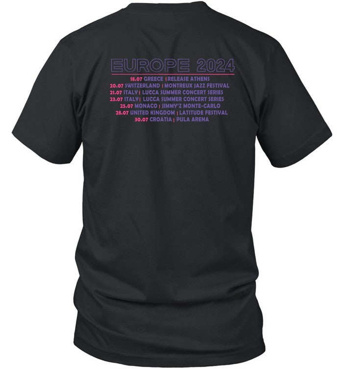 Duran Duran Black European Tour 2024 Concert Shirt