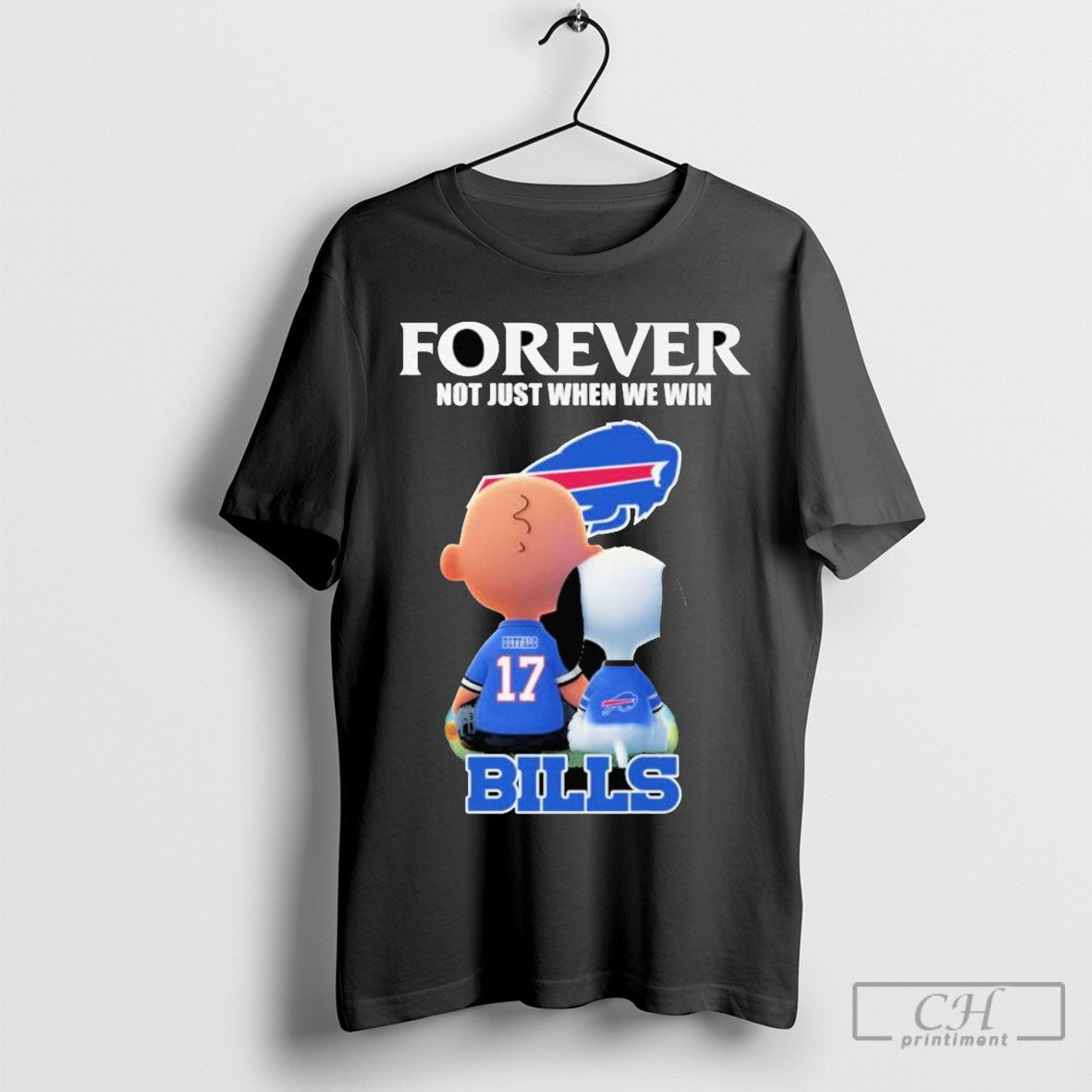 Snoopy And Charlie Brown Buffalo Bills Forever Not Just When We Win Shirt Sweatshirt