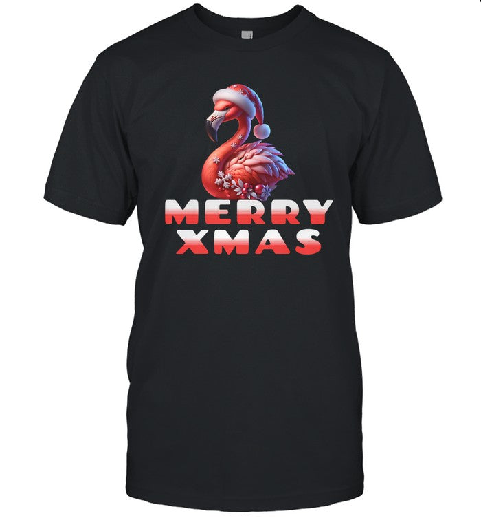 limited Merry Xmas Flamingo shirt
