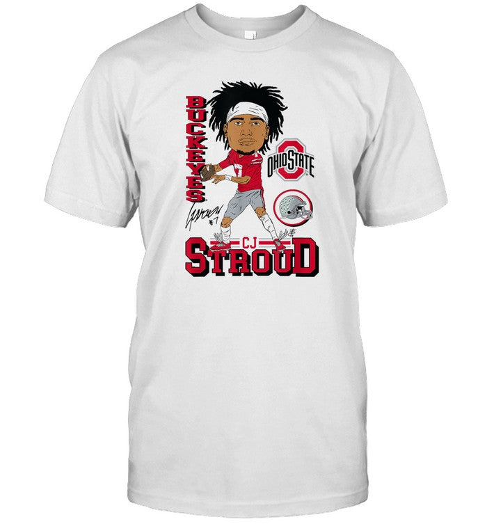 CJ Stroud Ohio State Character t shirt new