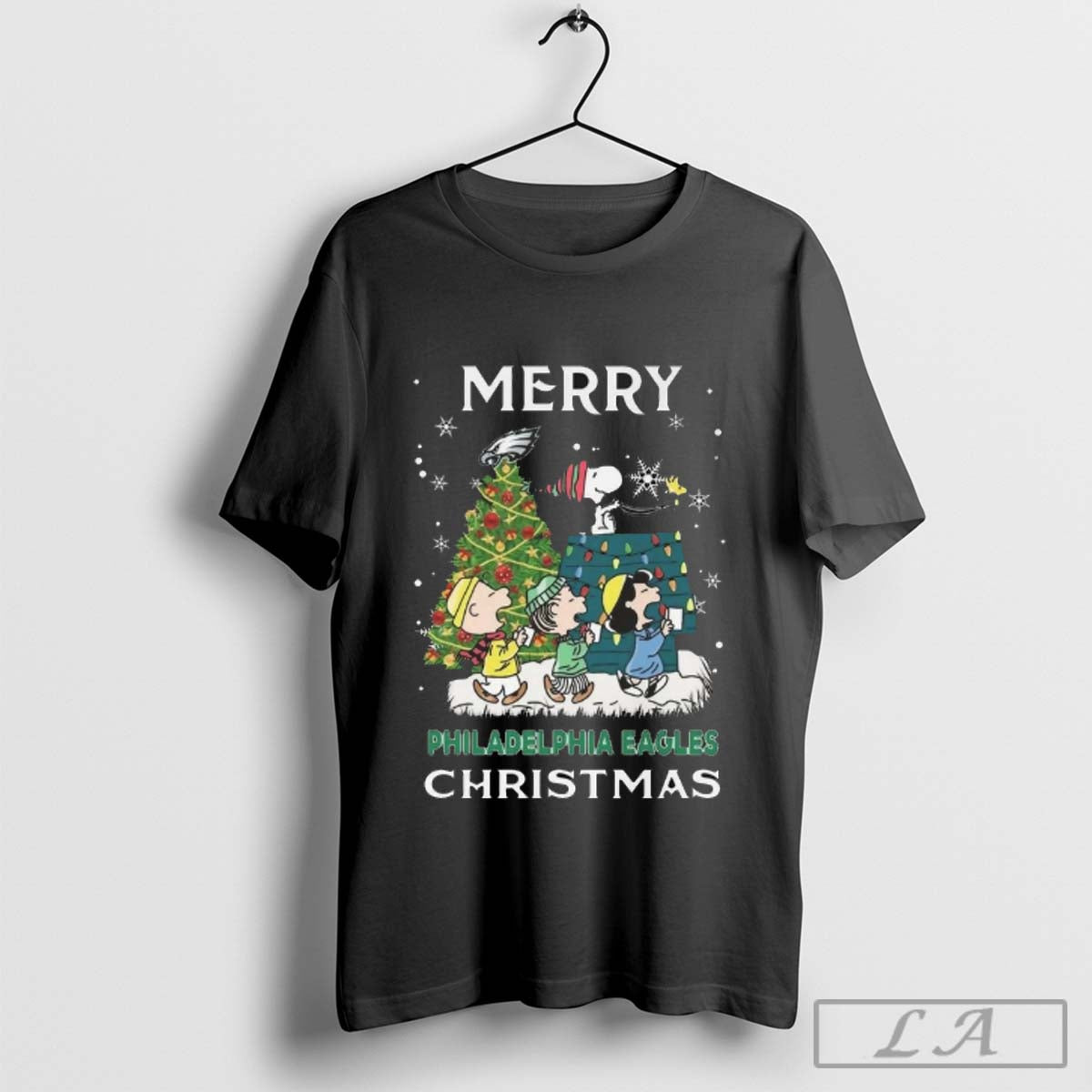Snoopy And Friends Philadelphia Eagles Merry Christmas 2024 Shirt