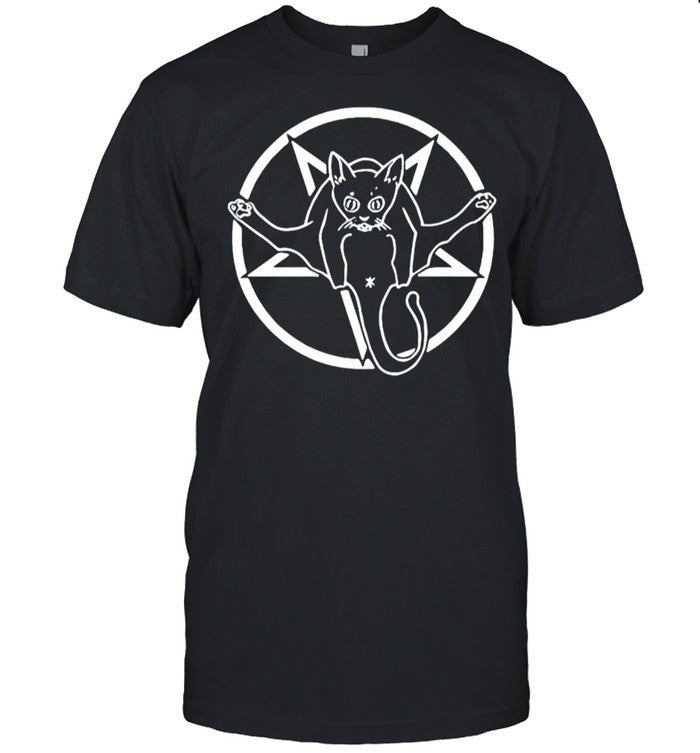 Grimytee Hail Catan Cat Satan Devil Sign by Finja shirt