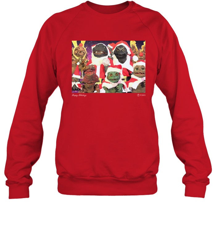 Happy Holidays Godzilla Crewneck Sweatshirt