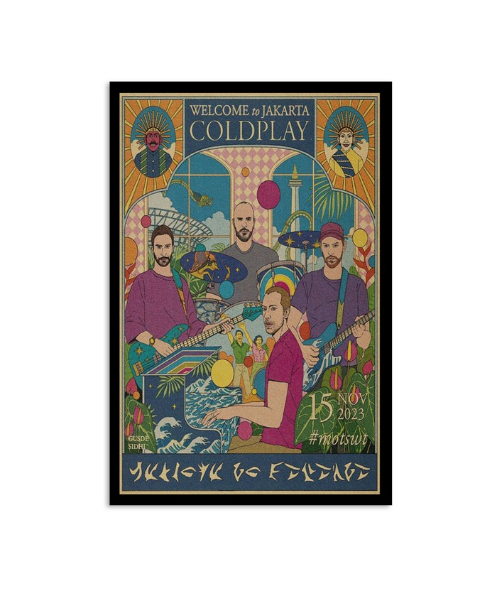 Coldplay Gelora Bung Karno Stadium, Jakarta November 15, 2023 Poster