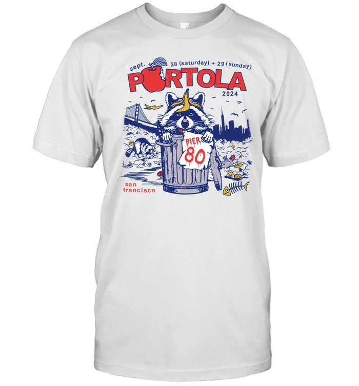 Portola Warehouse Raccoon Lineup T-shirt
