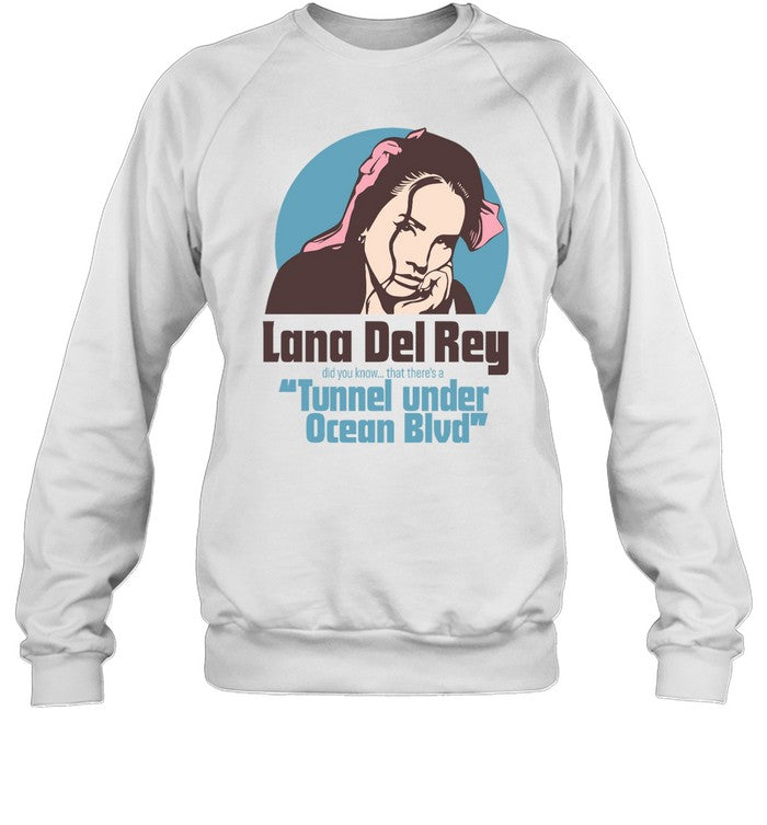 Lana Del Rey Tunnel Under Ocean Blvd Crewneck Sweatshirt