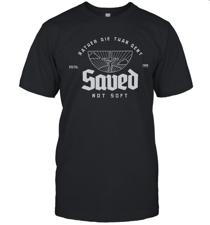 Hog Mob Saved Not Soft Black Tee