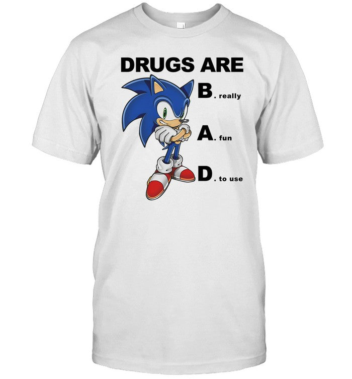 Shirt Shopillegalshirts Sonic Drugs Are Bad Really Fun To Use
