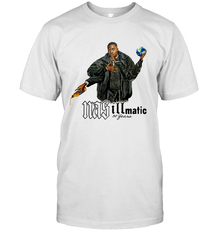 Nas 30 Year Of Illmatic Cement T Shirt