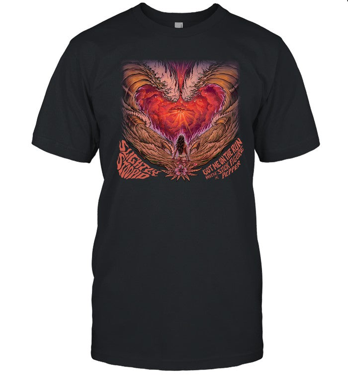 Got Me On The Run Unisex Slightly Stoopid T-Shirt Black