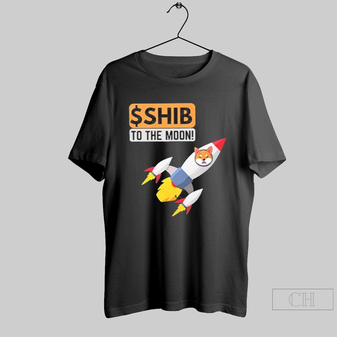 Shib To The Moon Crypto Rocket T Shirt Sweater