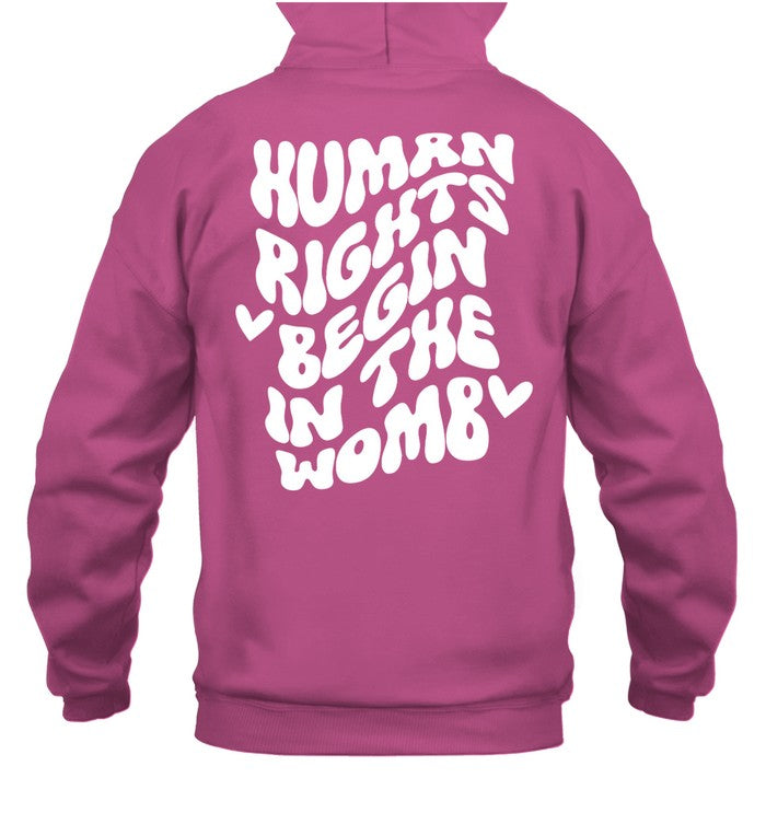 Sfla Human Rights Begin In The Womb Sponge Fleece Shirt