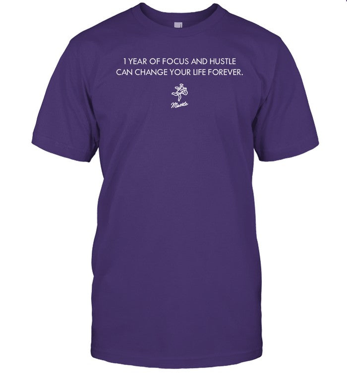 I Year Of Focus And Hustle Can Change Your Life Forever Shirt
