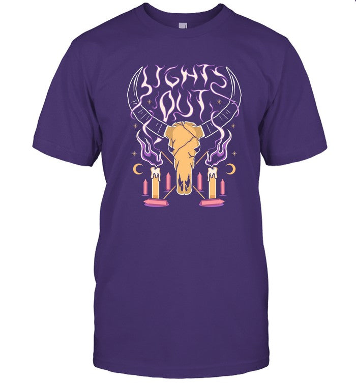 T-Shirt Lights Out Podcast Bison Ritual Limited