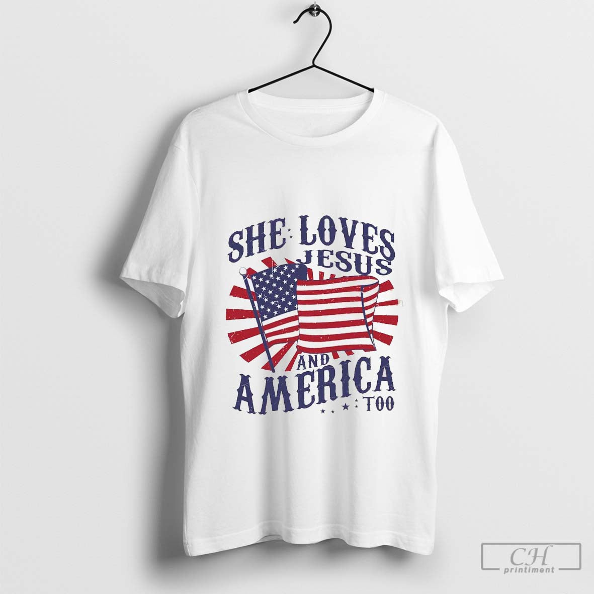 She Loves Jesus And America Too Shirt