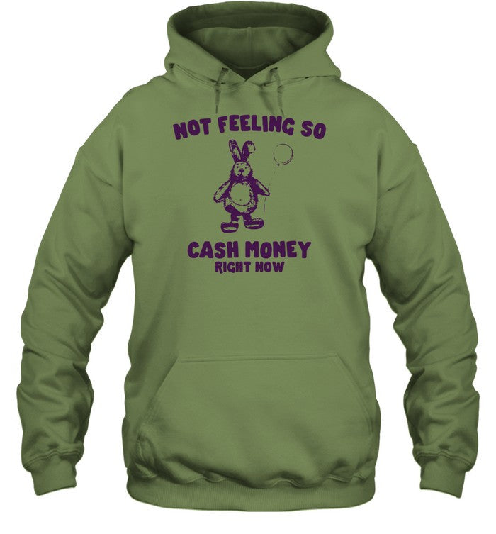 Not Feeling So Cash Money Right Now Hooded Sweatshirt
