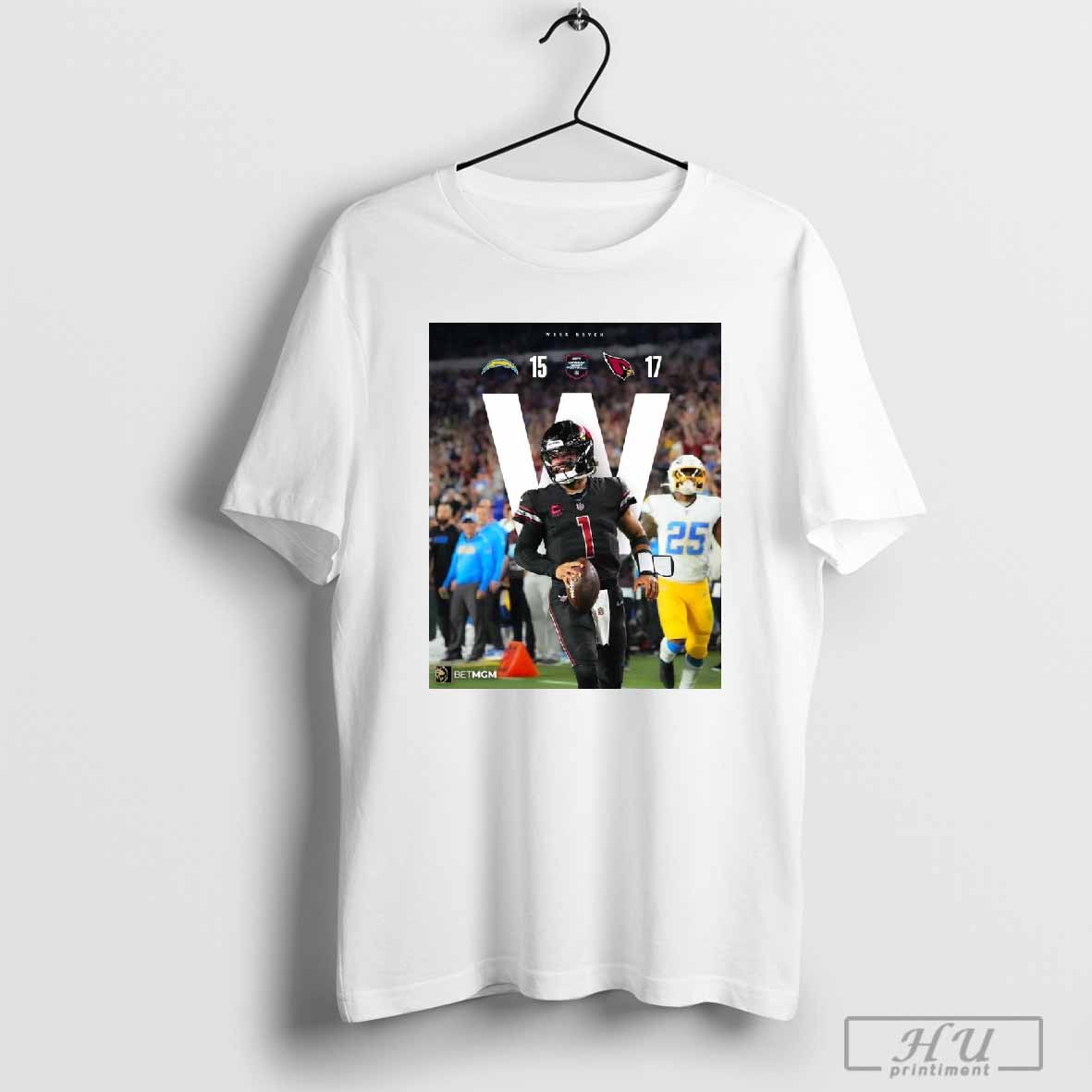Poster Week Seven Los Angeles Chargers 15 – 17 Arizona Cardinals Monday Night Football 2024 T-shirt