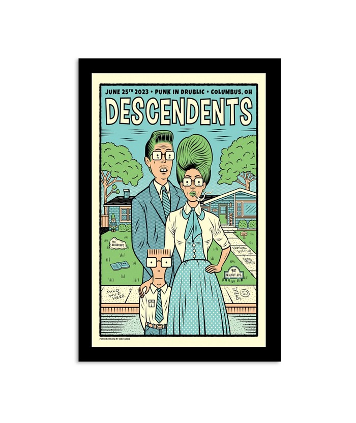 Descendents Punk In Drublic Clolumbus Ohio June 25 2023 Poster