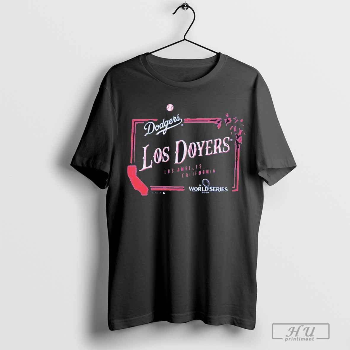 Shohei Ohtani Los Angeles Dodgers Majestic Threads Women’s 2024 World Series Off Shoulder Cropped Name & Number T-Shirt