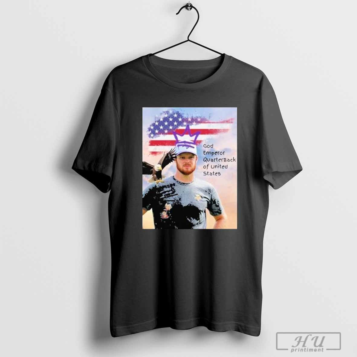 Sam Darnold God Emperor Quarterback Of United States T-Shirt