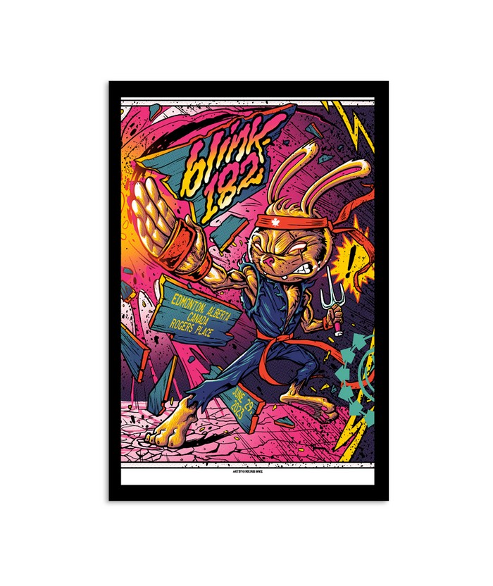 Limited Blink 182 Edmonton AB Canada Rogers Place June 29 2023 Poster